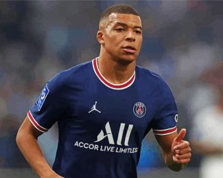 The Footbaler Mbappé diamond painting