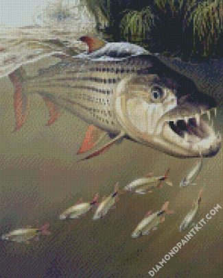 Tigerfish Underwater Art diamond painting