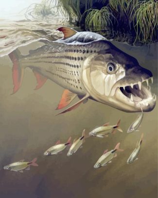 Tigerfish Underwater Art diamond painting