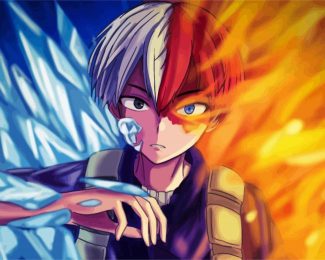 Todoroki My Hero Academia diamond painting