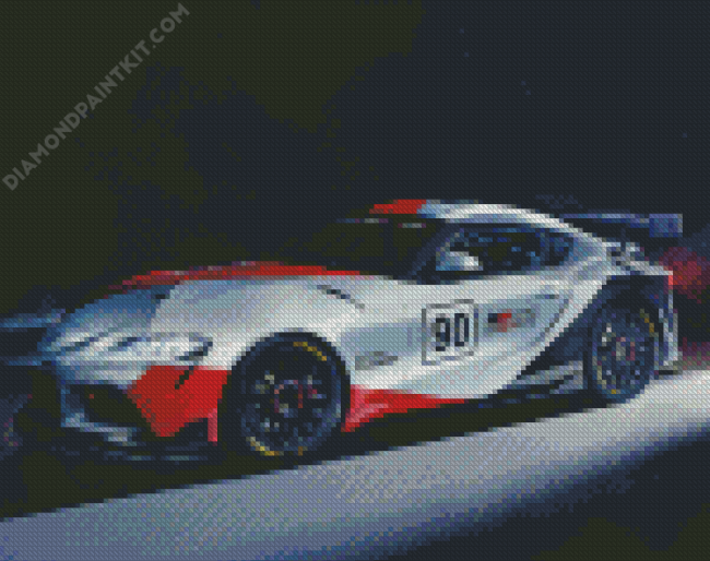 Toyota Gr Supra GT4 Race Car diamond painting