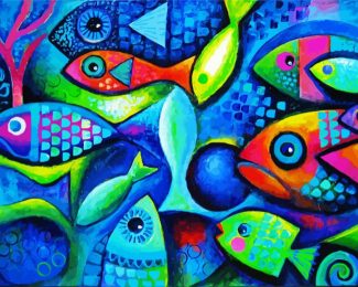 Tropical Fishes diamond painting