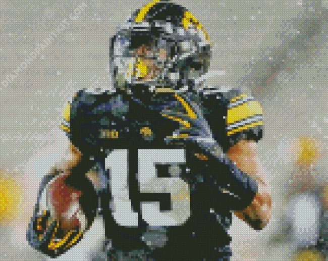 Tyler Goodson Iowa Hawkeyes Football diamond painting