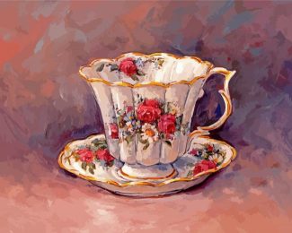 Vintage Teacup diamond painting