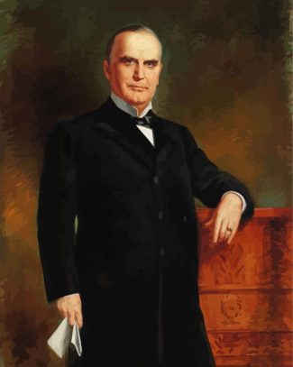 Vintage William McKinley diamond painting