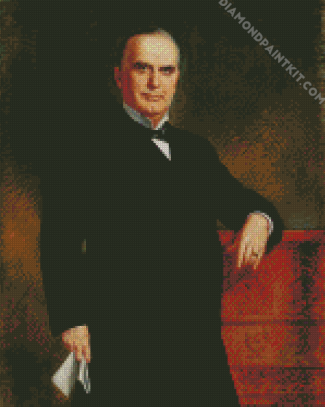 Vintage William McKinley diamond painting