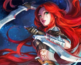 Warrior Katarina diamond painting