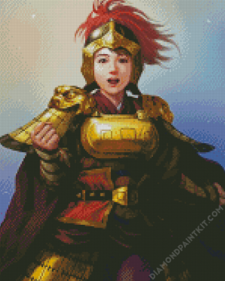 Warrior Cute Lady diamond painting