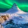 White Kirkjufell Mountain diamond painting