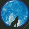 Wolf Howling diamond painting