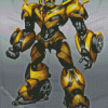 Yellow Megatron diamond painting