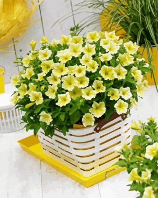 Yellow Petunia diamond painting