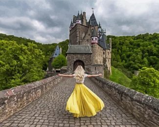 Young Lady In Eltz Castle diamond painting