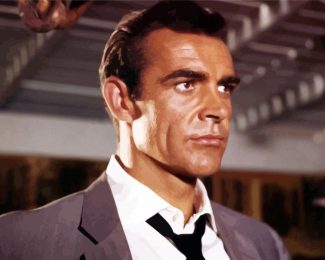 Young Sean Connery James Bond Character diamond painting