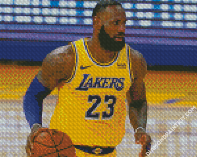 Lebron James diamond painting