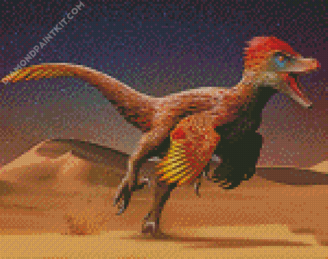 Velociraptor diamond painting diamond painting