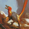 Velociraptor Illustration diamond painting