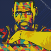 Aesthetic Lebron James diamond painting