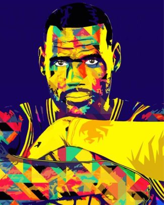 Aesthetic Lebron James diamond painting