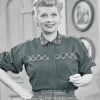 Monochrome Lucille Ball diamond painting