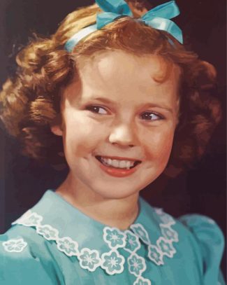 Cute Shirley Temple diamond painting