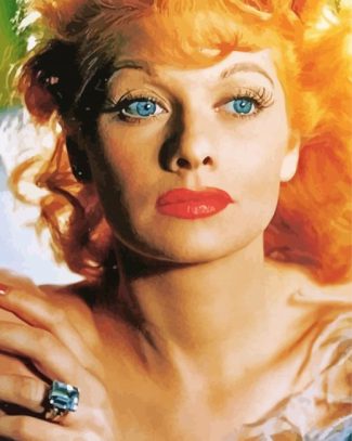 Gorgeous Lucille Ball diamond painting