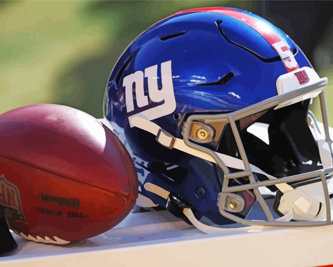 ny giants football diamond painting