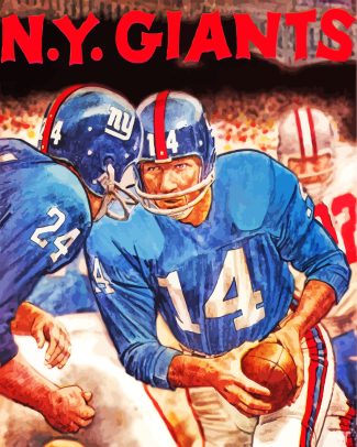 NY Giants Football Art diamond painting