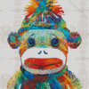 Sock Monkey diamond painting