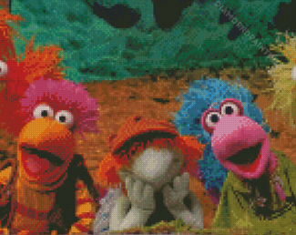 Fraggle Rock diamond painting