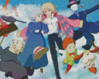 Howls Moving Castle Ghibli diamond painting