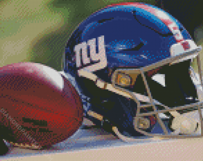 ny giants football diamond painting