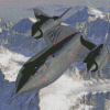 Sr 71 Blackbird diamond painting