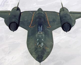 Aesthetic Sr 71 Blackbird diamond painting