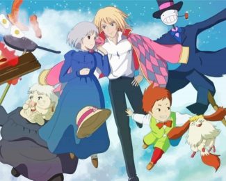 Howls Moving Castle Ghibli diamond painting