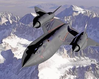 Sr 71 Blackbird diamond painting