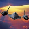 Sr 71 Blackbird Sunset diamond painting