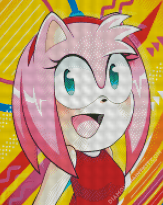 Amy Rose diamond paintig