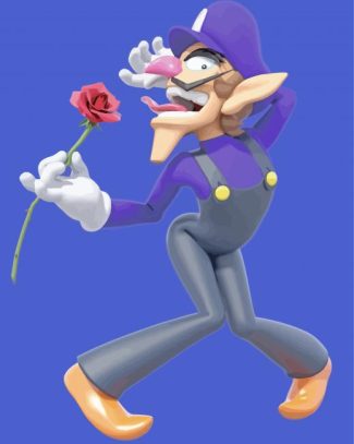 Waluigi Illustraion diamond paintig