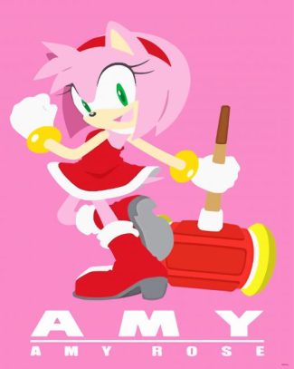 Aesthetic Amy Rose diamond paintig