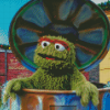 Aesthetic Oscar The Grouch diamond paintig