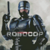 Robocop Illustration diamond paintig