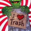 Oscar The Grouch diamond paintig