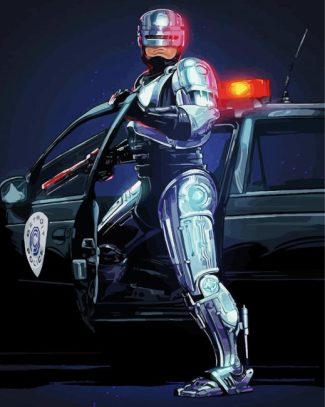 Aesthetic Robocop diamond paintig