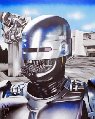 Robocop diamond paintig