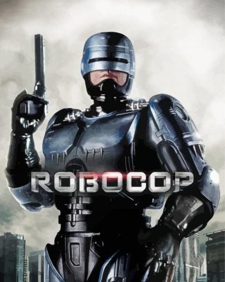 Robocop Illustration diamond paintig