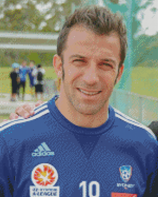 Aesthetic Alessandro Del Piero diamond paintig