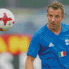 Italian Player Alessandro Del Piero diamond paintig