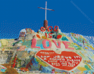 Salvation Mountain diamond paintig