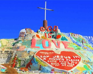 Salvation Mountain diamond paintig